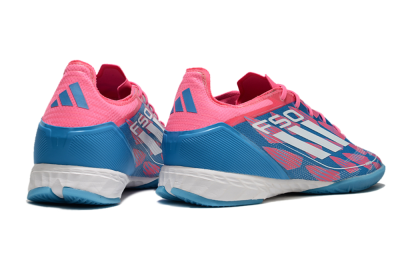 Men's Adidas F50 Pro IC Indoor & Futsal Low-Tops Football Shoes - Blue/Red/White