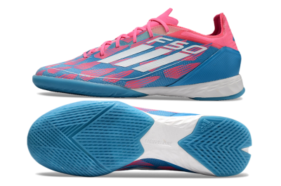 Men's Adidas F50 Pro IC Indoor & Futsal Low-Tops Football Shoes - Blue/Red/White