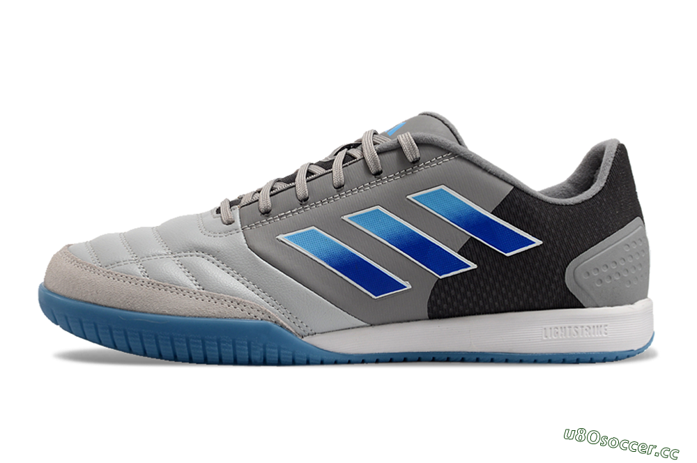 Men's Adidas Top Sala Competition IC Indoor & Futsal Low-Tops Football Shoes - Grey/Blue/White 0