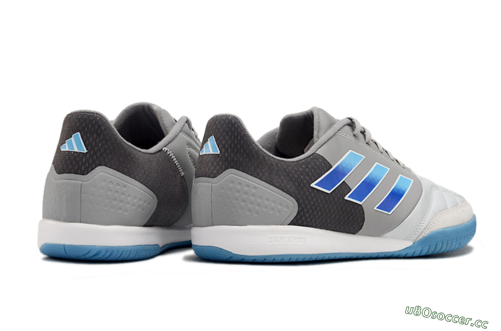 Men's Adidas Top Sala Competition IC Indoor & Futsal Low-Tops Football Shoes - Grey/Blue/White 6