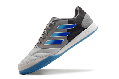 Men's Adidas Top Sala Competition IC Indoor & Futsal Low-Tops Football Shoes - Grey/Blue/White
