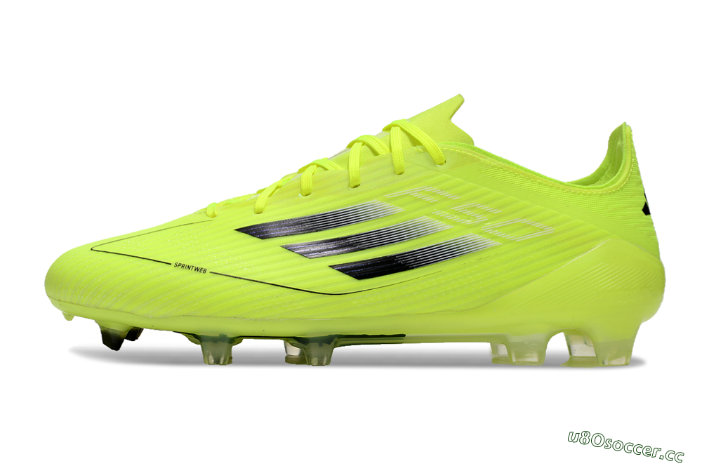Men's Adidas F50 Elite FG Firm Ground Low-Tops Football Boots - Yellow/Black 0