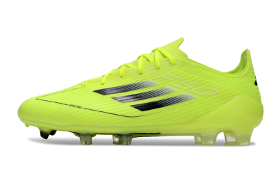 Men's Adidas F50 Elite FG Firm Ground Low-Tops Football Boots - Yellow/Black