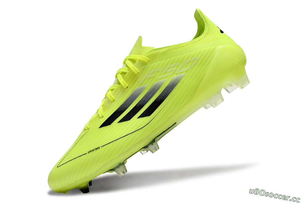 Men's Adidas F50 Elite FG Firm Ground Low-Tops Football Boots - Yellow/Black 5