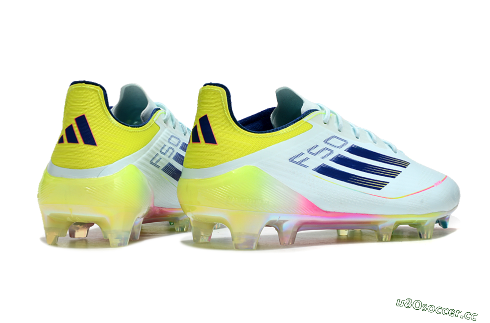 Men's Adidas F50 Elite FG Firm Ground Low-Tops Football Boots - Jade/Blue/Yellow 6