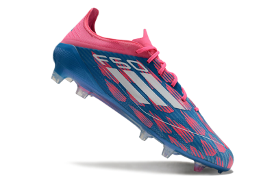 Men's Adidas F50 Elite FG Firm Ground Low-Tops Football Boots - Blue/Red/White