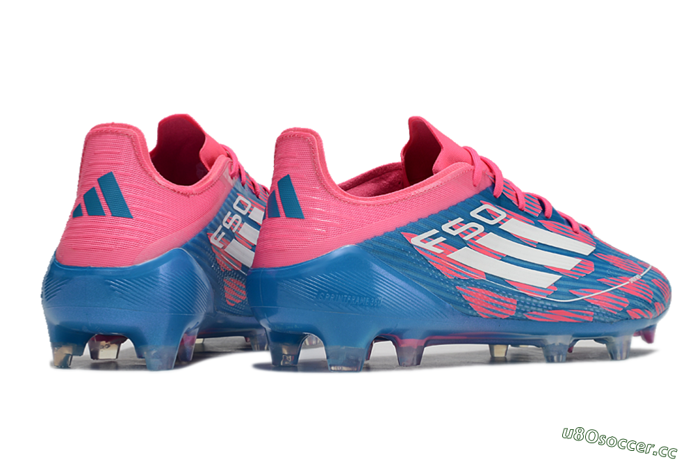 Men's Adidas F50 Elite FG Firm Ground Low-Tops Football Boots - Blue/Red/White 6