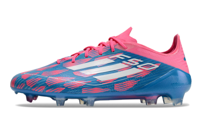 Men's Adidas F50 Elite FG Firm Ground Low-Tops Football Boots - Blue/Red/White