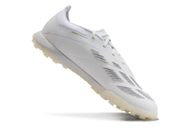 Men's Adidas Predator 24 Elite TF Artificial Turf Low-Tops Football Shoes - Beige/White/Gold