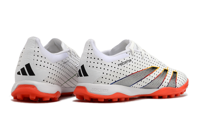 Men's Adidas Predator 24 Elite TF Artificial Turf Low-Tops Football Shoes - White/Black/Red