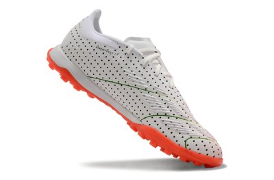 Men's Adidas Predator 24 Elite TF Artificial Turf Low-Tops Football Shoes - White/Black/Red