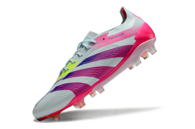 Men's Adidas Predator 24 Elite FG Firm Ground Low-Tops Football Boots - Jade/Blue/Pink