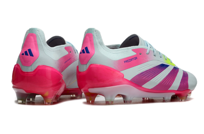 Men's Adidas Predator 24 Elite FG Firm Ground Low-Tops Football Boots - Jade/Blue/Pink