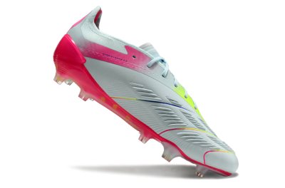 Men's Adidas Predator 24 Elite FG Firm Ground Low-Tops Football Boots - Jade/Blue/Pink