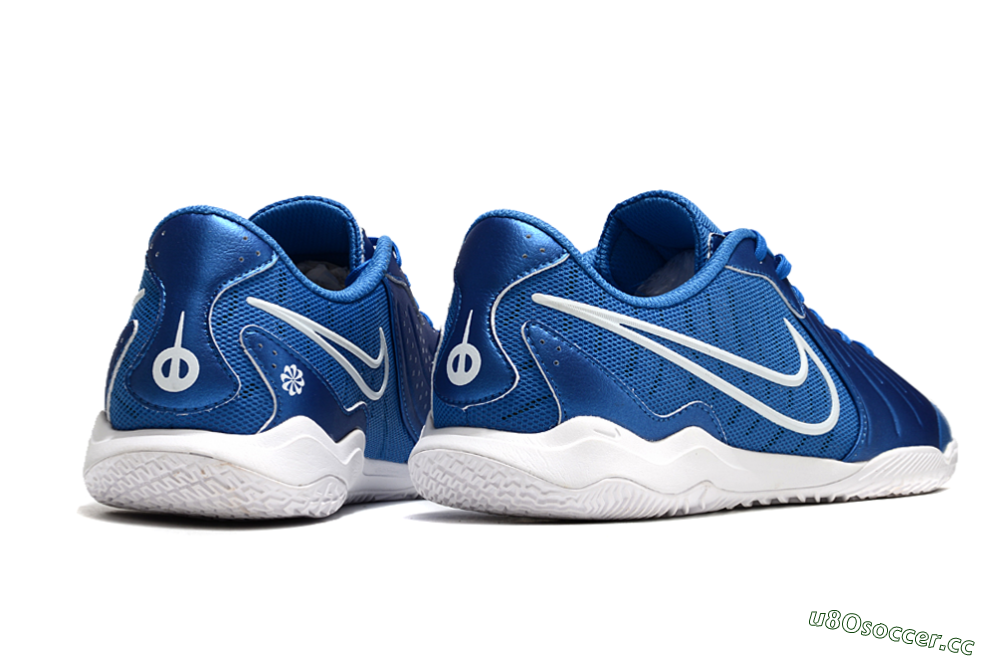 Men's Nike Tiempo Legend 10 Academy IC Indoor & Futsal Low-Tops Football Shoes - Blue/White 6