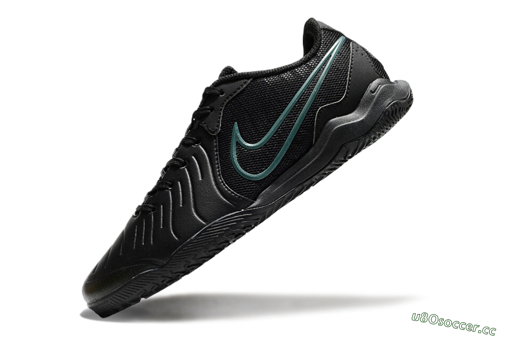 Men's Nike Tiempo Legend 10 Academy IC Indoor & Futsal Low-Tops Football Shoes - Black/Jade 5