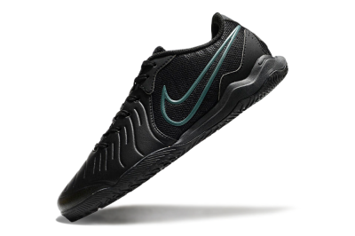 Men's Nike Tiempo Legend 10 Academy IC Indoor & Futsal Low-Tops Football Shoes - Black/Jade