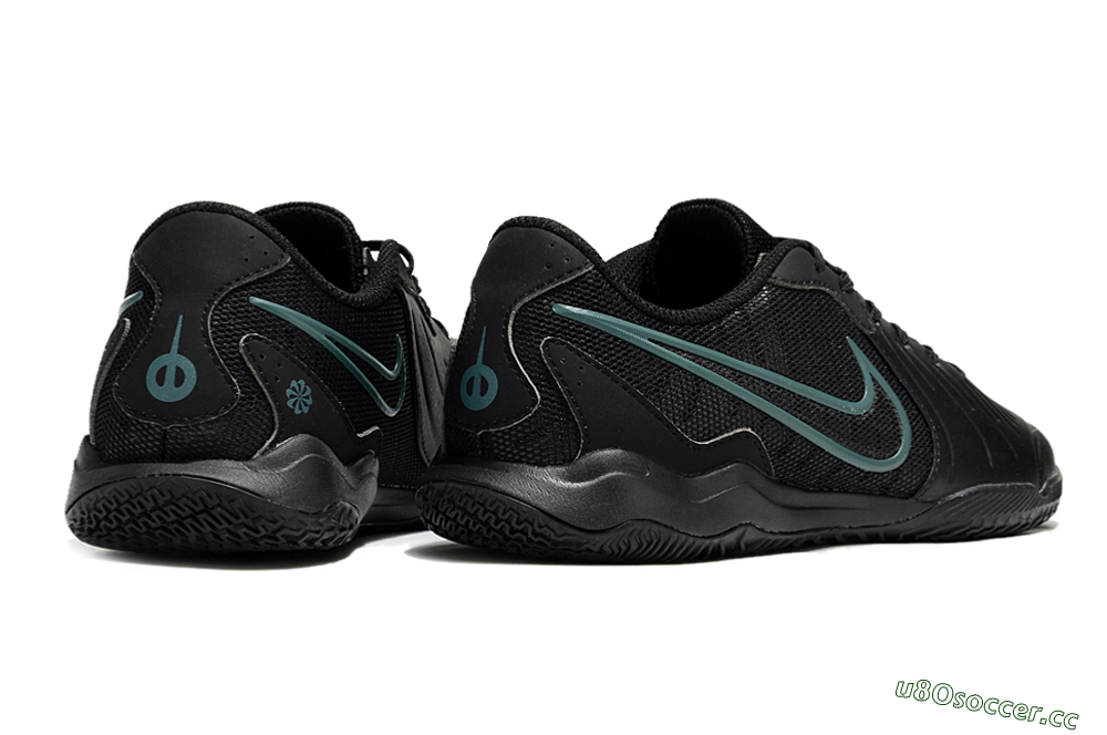 Men's Nike Tiempo Legend 10 Academy IC Indoor & Futsal Low-Tops Football Shoes - Black/Jade 6