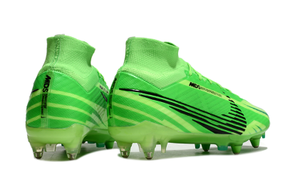 Men's Nike Air Zoom Mercurial Superfly 9 Elite SG Soft Ground High-Tops Football Boots - Yellow/Black/Silver