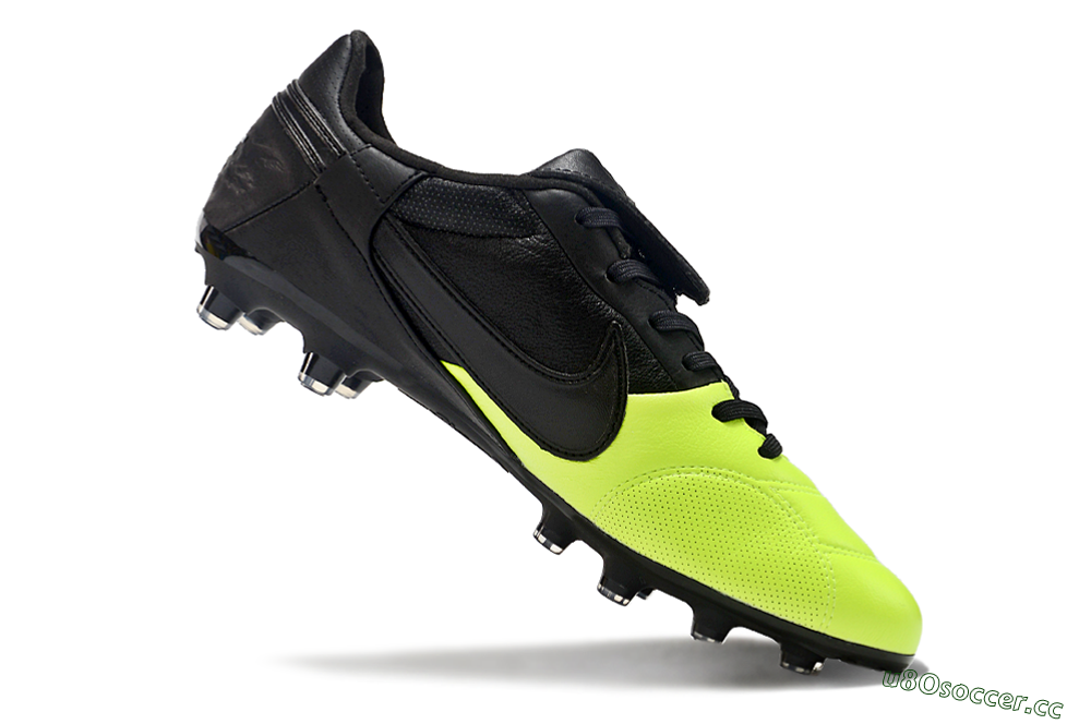 Men's Nike The Premier 3 FG Firm Ground Low-Tops Football Boots - Yellow/Black/White 4