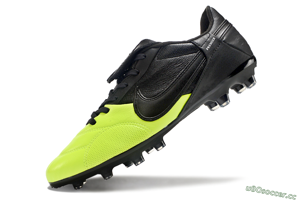 Men's Nike The Premier 3 FG Firm Ground Low-Tops Football Boots - Yellow/Black/White 5