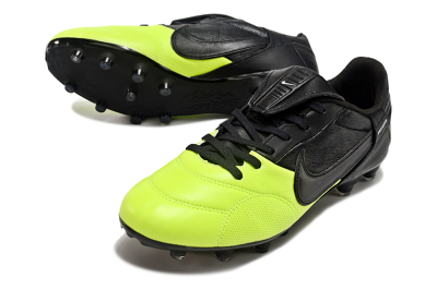 Men's Nike The Premier 3 FG Firm Ground Low-Tops Football Boots - Yellow/Black/White