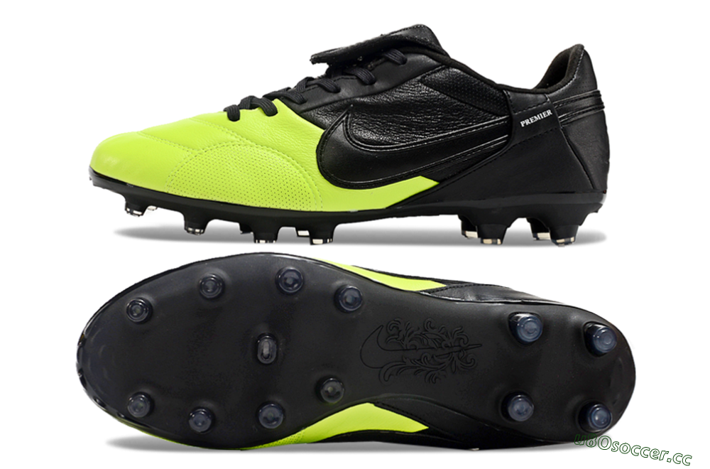 Men's Nike The Premier 3 FG Firm Ground Low-Tops Football Boots - Yellow/Black/White 1