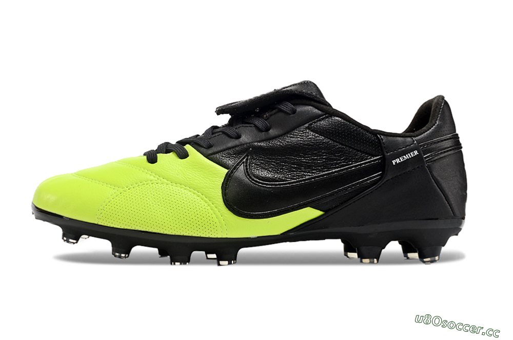 Men's Nike The Premier 3 FG Firm Ground Low-Tops Football Boots - Yellow/Black/White 0