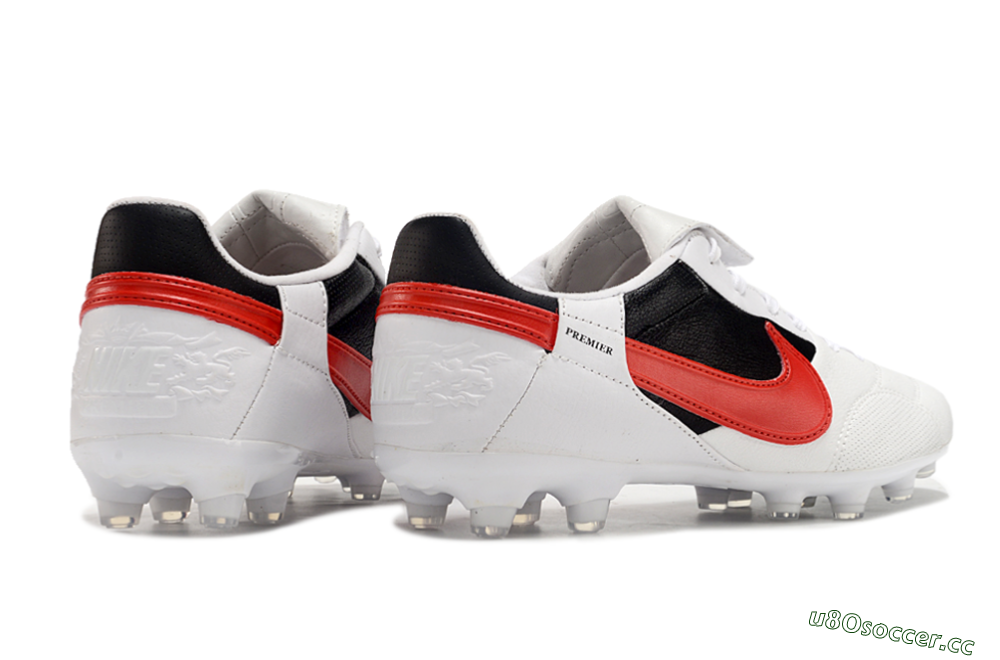 Men's Nike The Premier 3 FG Firm Ground Low-Tops Football Boots - Beige/Red/Black 4