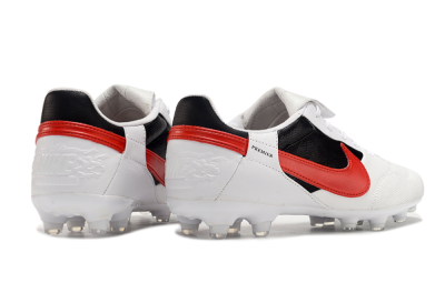 Men's Nike The Premier 3 FG Firm Ground Low-Tops Football Boots - Beige/Red/Black
