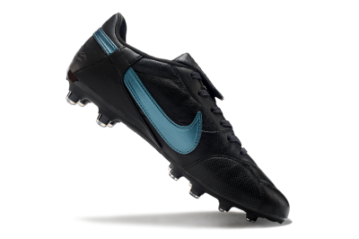 Men's Nike The Premier 3 FG Firm Ground Low-Tops Football Boots - Black/Silver/Blue