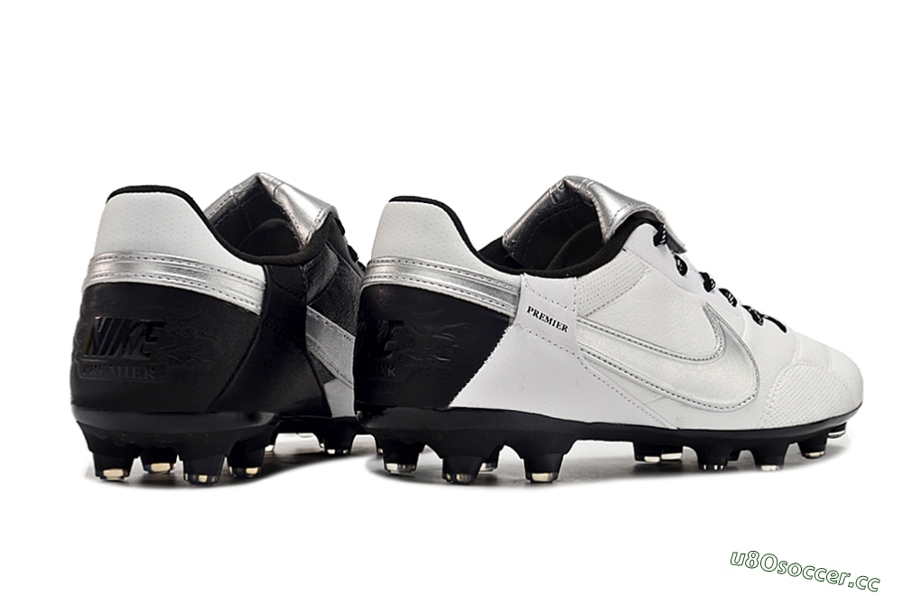 Men's Nike The Premier 3 FG Firm Ground Low-Tops Football Boots - Beige/Silver/Black 5