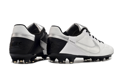 Men's Nike The Premier 3 FG Firm Ground Low-Tops Football Boots - Beige/Silver/Black