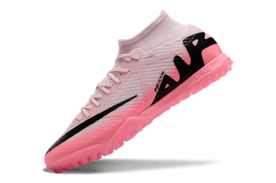 Men's Nike Air Zoom Mercurial Superfly 9 Academy TF Artificial Turf High-Tops Football Shoes - Pink/Black