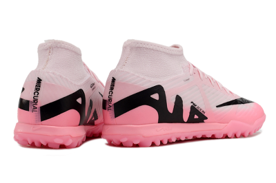 Men's Nike Air Zoom Mercurial Superfly 9 Academy TF Artificial Turf High-Tops Football Shoes - Pink/Black