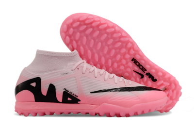 Men's Nike Air Zoom Mercurial Superfly 9 Academy TF Artificial Turf High-Tops Football Shoes - Pink/Black