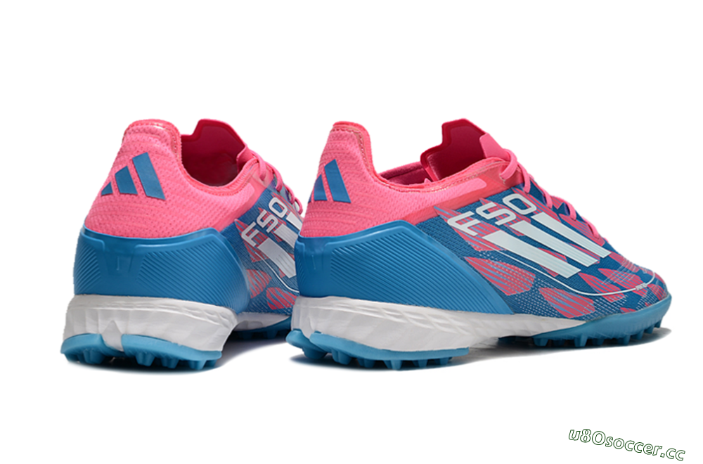 Unisex Adidas F50 Elite FG Artificial Turf Low-Tops Football Boots - Blue/Pink/White 6