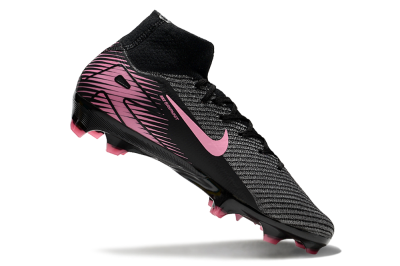 Unisex Nike Air Zoom Mercurial Superfly 10 Elite FG Firm Ground High-Tops Football Boots - Black/Pink