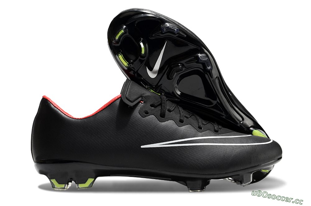 Men's Nike Mercurial Vapor 10 FG Firm Ground Low-Tops Football Boots - Black/White/Orange 2
