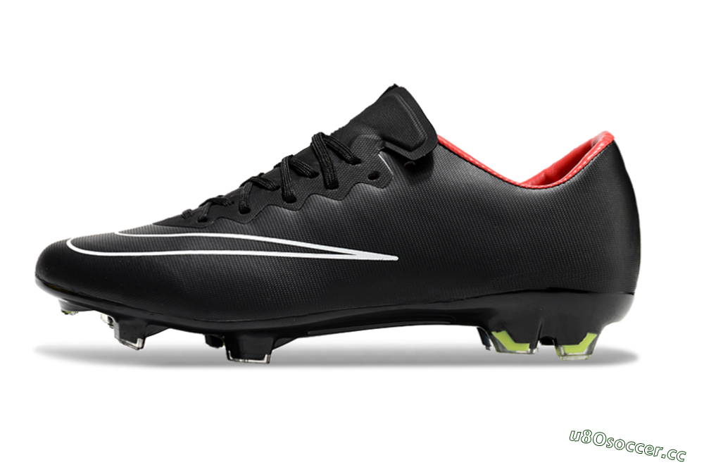 Men's Nike Mercurial Vapor 10 FG Firm Ground Low-Tops Football Boots - Black/White/Orange 0