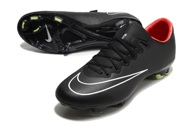 Men's Nike Mercurial Vapor 10 FG Firm Ground Low-Tops Football Boots - Black/White/Orange