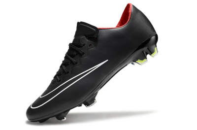 Men's Nike Mercurial Vapor 10 FG Firm Ground Low-Tops Football Boots - Black/White/Orange