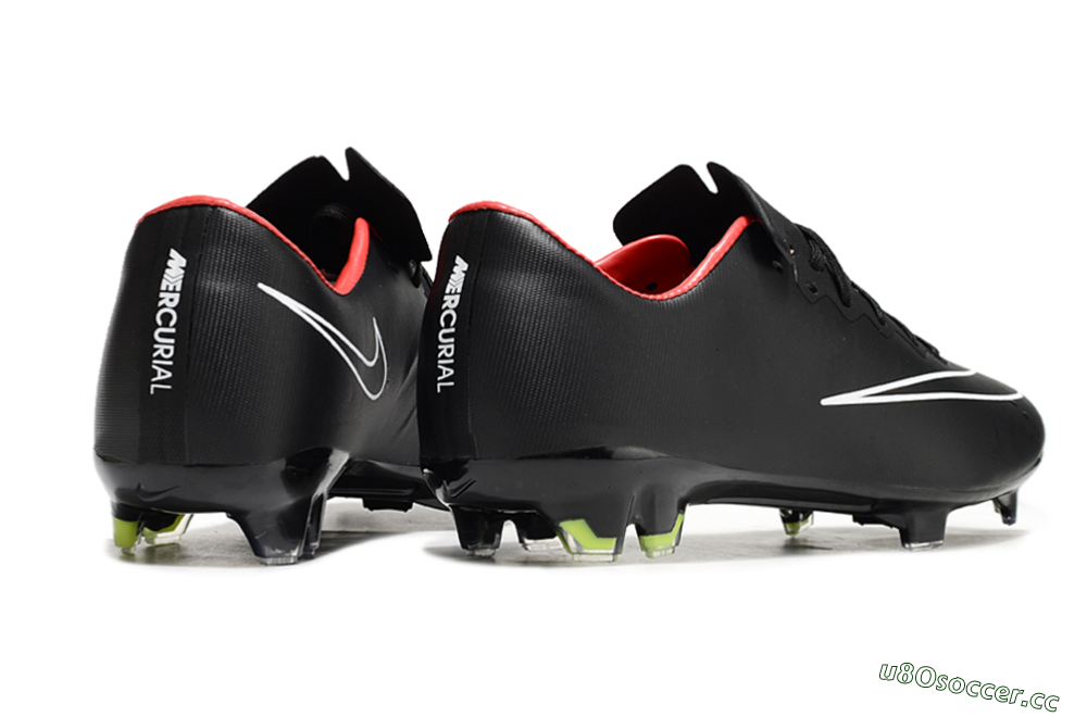 Men's Nike Mercurial Vapor 10 FG Firm Ground Low-Tops Football Boots - Black/White/Orange 6