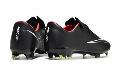 Men's Nike Mercurial Vapor 10 FG Firm Ground Low-Tops Football Boots - Black/White/Orange