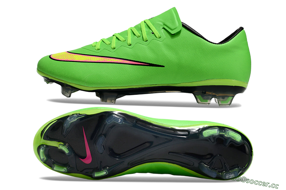 Men's Nike Mercurial Vapor 10 FG Firm Ground Low-Tops Football Boots - Yellow/Red/Gold 1