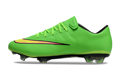 Men's Nike Mercurial Vapor 10 FG Firm Ground Low-Tops Football Boots - Yellow/Red/Gold