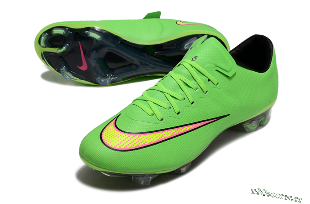 Men's Nike Mercurial Vapor 10 FG Firm Ground Low-Tops Football Boots - Yellow/Red/Gold 3