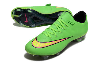 Men's Nike Mercurial Vapor 10 FG Firm Ground Low-Tops Football Boots - Yellow/Red/Gold