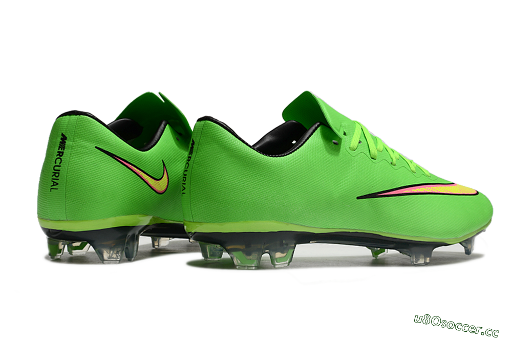 Men's Nike Mercurial Vapor 10 FG Firm Ground Low-Tops Football Boots - Yellow/Red/Gold 6