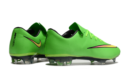 Men's Nike Mercurial Vapor 10 FG Firm Ground Low-Tops Football Boots - Yellow/Red/Gold